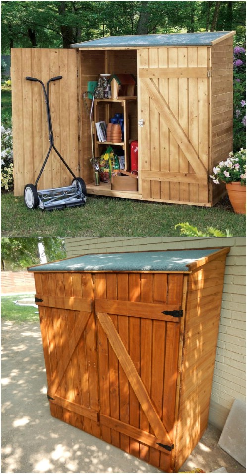 24 Practical DIY Storage Ideas To Organize Your Lawn And 