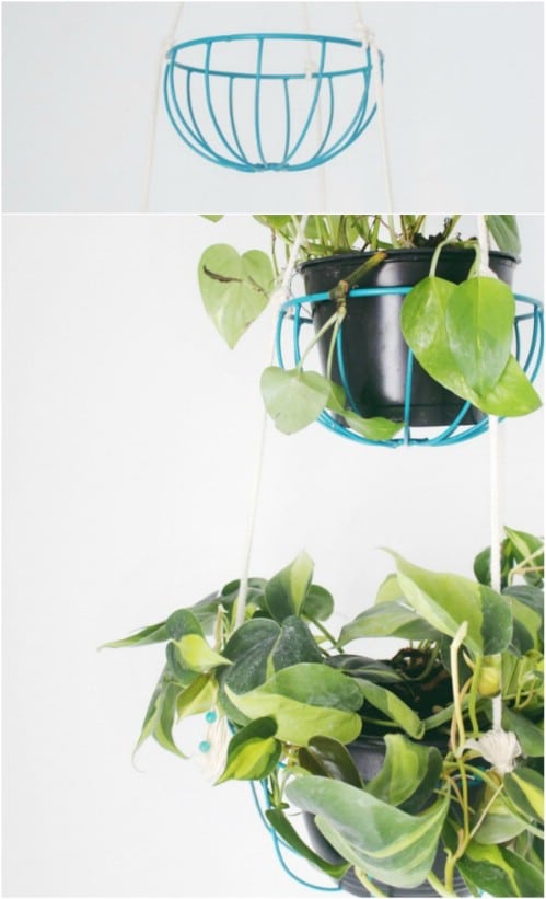 DIY Hanging Tiered Planter