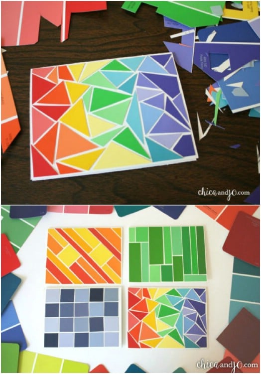 15 Easy and Fun DIY Paint Chip Projects