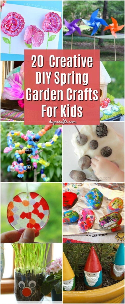 20 Fun And Creative DIY Spring Garden Crafts For Kids - DIY & Crafts