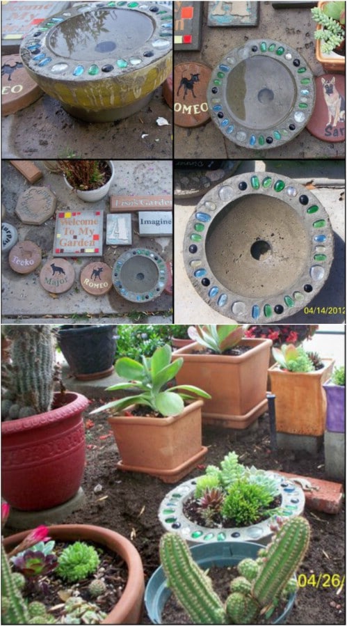 DIY Concrete Garden Ornaments