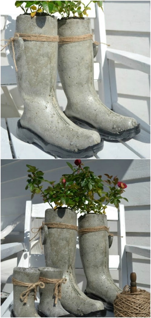 DIY Concrete Garden Ornaments