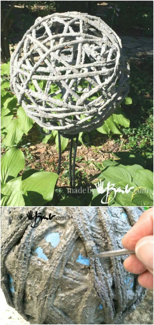 DIY Concrete Garden Ornaments