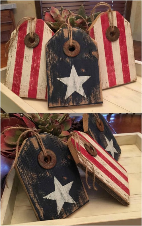 16 DIY Rustic Wooden Fourth Of July Decor Ideas - Style 