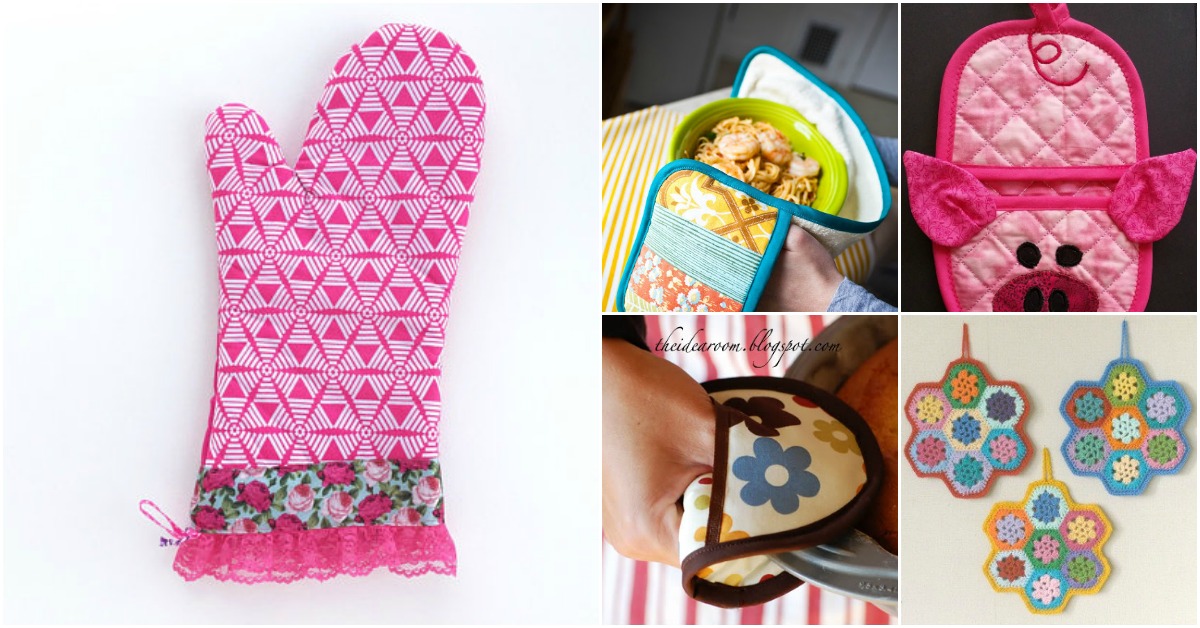 20 Easy DIY Pot Holders And Oven Mitts You Need In Your Kitchen With