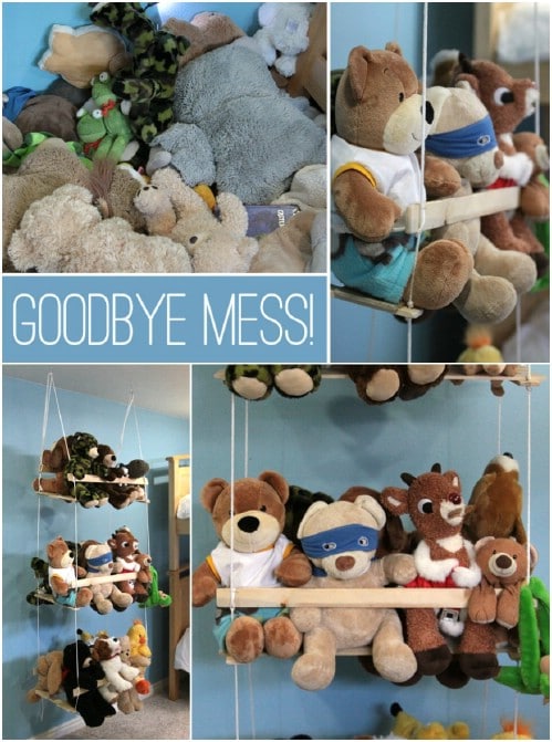 13 Genius DIY Stuffed Animal Storage Ideas