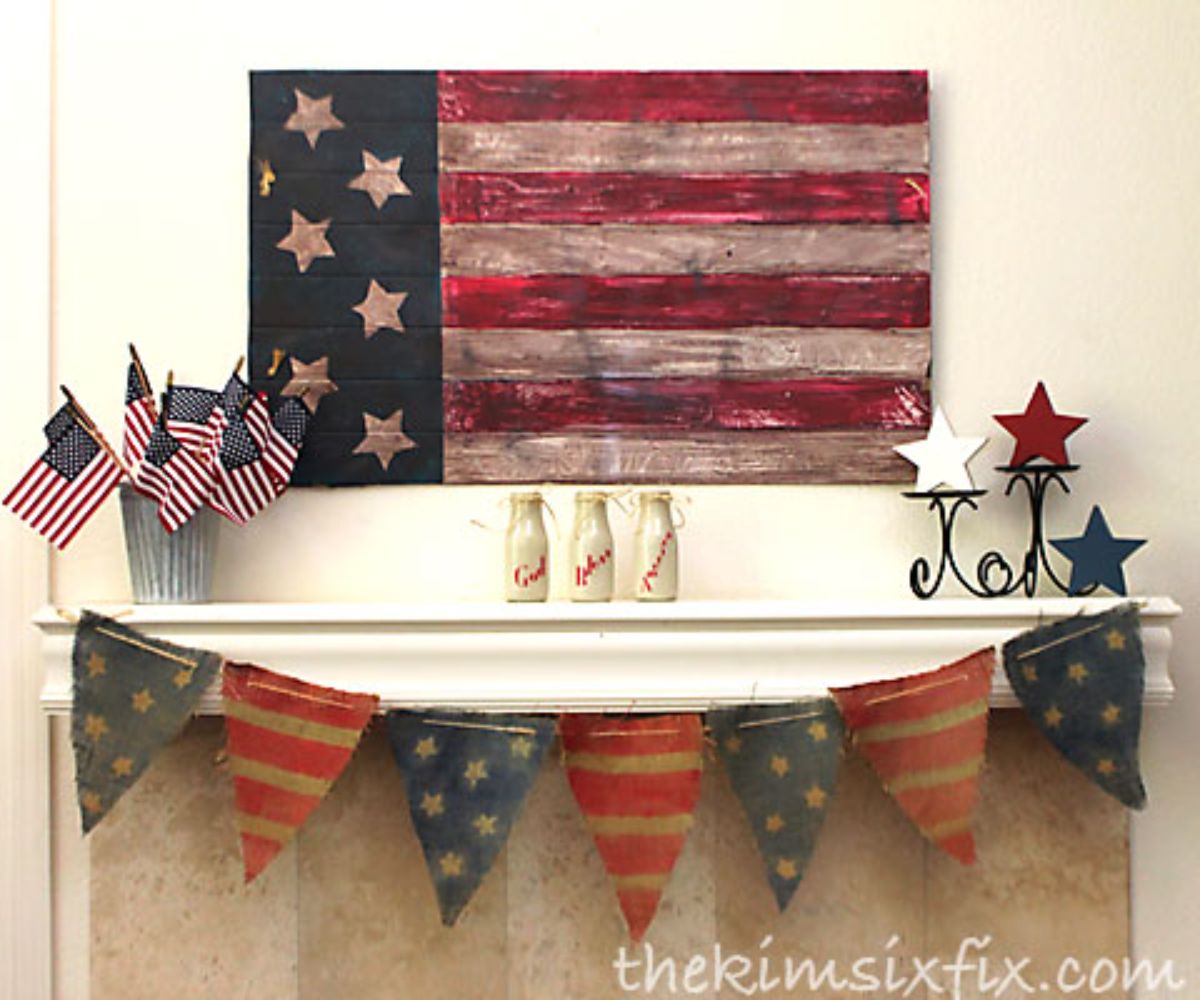 Americana Memorial Day Mantel