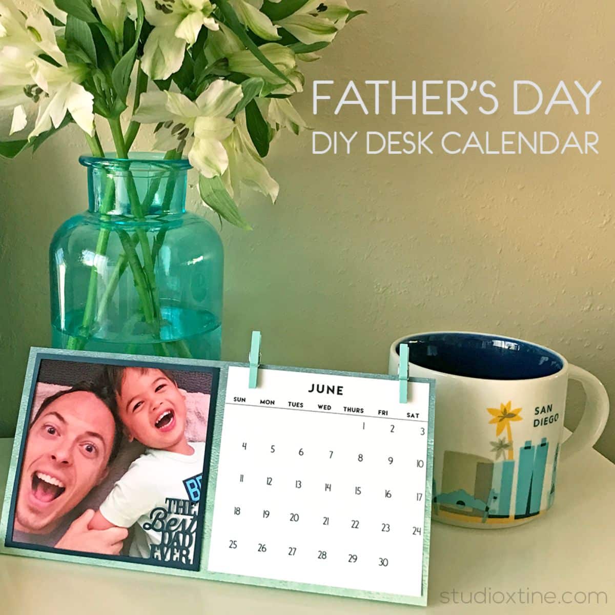 Father's Day DIY Desk Calendar